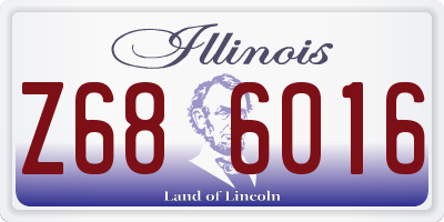 IL license plate Z686016