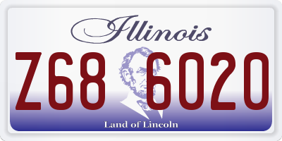 IL license plate Z686020