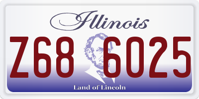 IL license plate Z686025