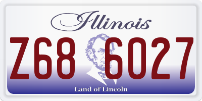 IL license plate Z686027