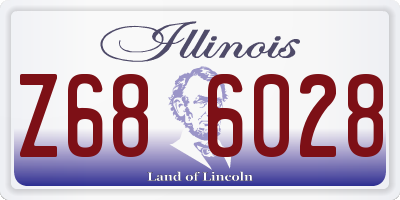 IL license plate Z686028