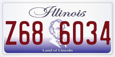 IL license plate Z686034