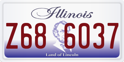 IL license plate Z686037