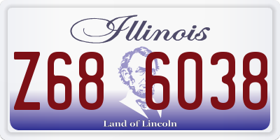 IL license plate Z686038