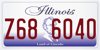 IL license plate Z686040