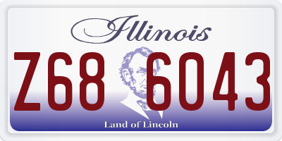 IL license plate Z686043