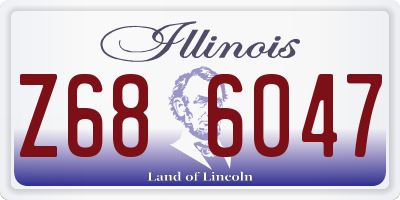 IL license plate Z686047
