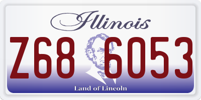 IL license plate Z686053