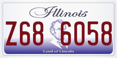 IL license plate Z686058