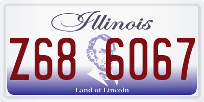 IL license plate Z686067