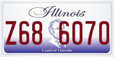 IL license plate Z686070