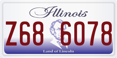IL license plate Z686078
