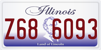 IL license plate Z686093