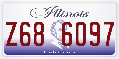 IL license plate Z686097