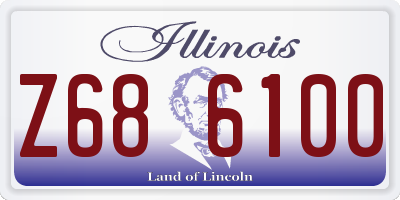 IL license plate Z686100