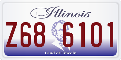 IL license plate Z686101