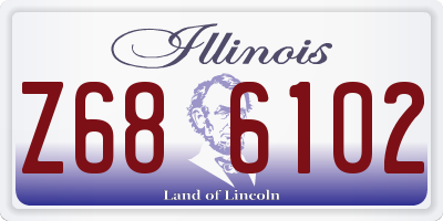 IL license plate Z686102