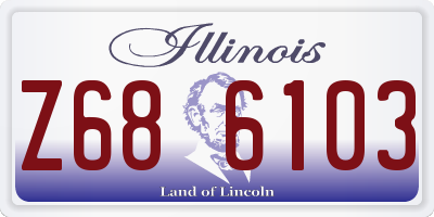 IL license plate Z686103