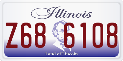 IL license plate Z686108