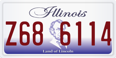 IL license plate Z686114