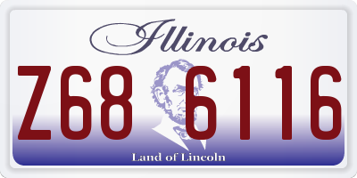 IL license plate Z686116