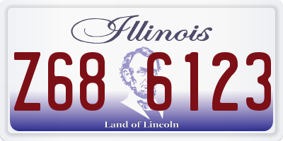 IL license plate Z686123