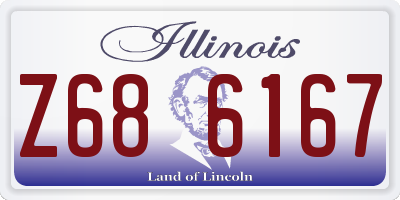 IL license plate Z686167