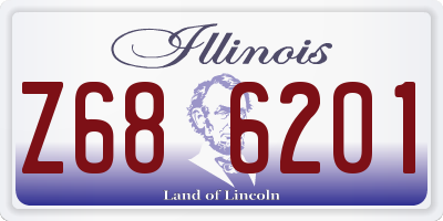 IL license plate Z686201