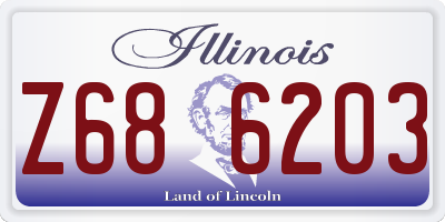 IL license plate Z686203