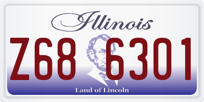 IL license plate Z686301