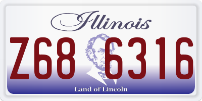 IL license plate Z686316