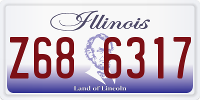 IL license plate Z686317