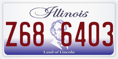 IL license plate Z686403