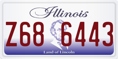 IL license plate Z686443