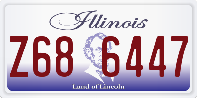 IL license plate Z686447