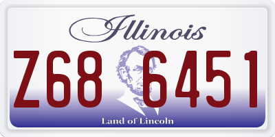 IL license plate Z686451
