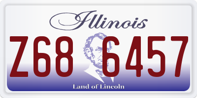 IL license plate Z686457