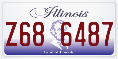 IL license plate Z686487