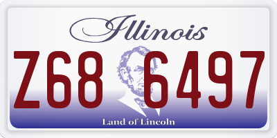 IL license plate Z686497
