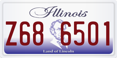 IL license plate Z686501
