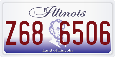 IL license plate Z686506