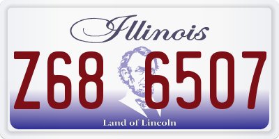 IL license plate Z686507