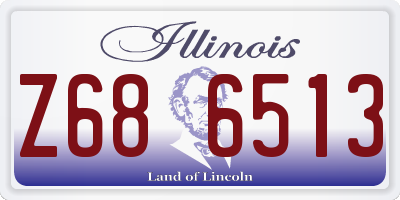 IL license plate Z686513