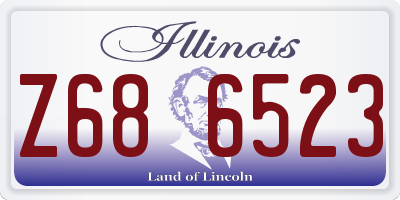 IL license plate Z686523
