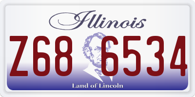 IL license plate Z686534