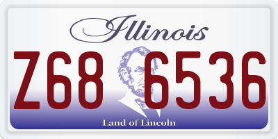 IL license plate Z686536