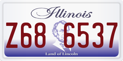 IL license plate Z686537