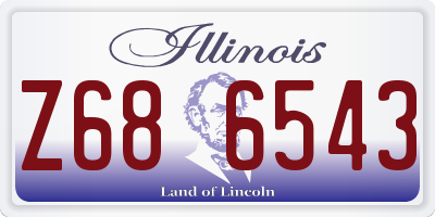 IL license plate Z686543