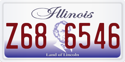 IL license plate Z686546