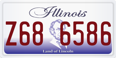 IL license plate Z686586